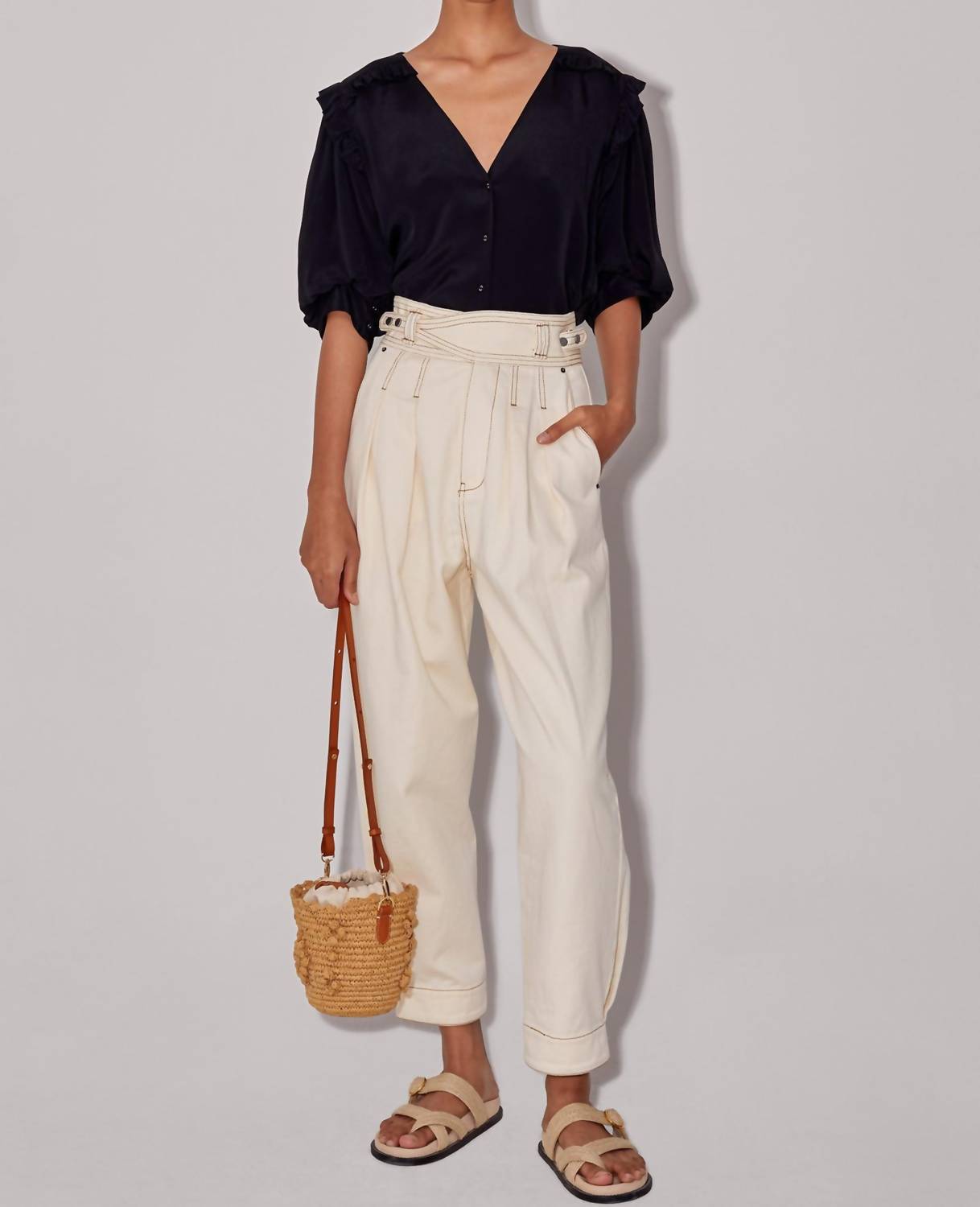 Magali Pascal - Adrienne Jeans With Button Closure