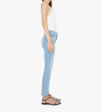 Mother - Mid Rise Dazzler Ankle Fray Jean