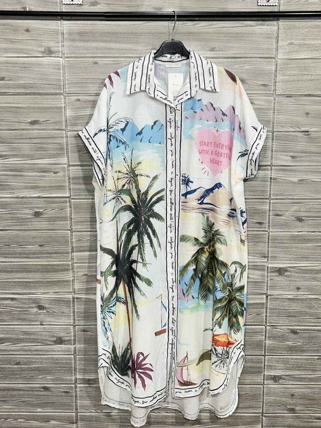 Oz - Women's Print Button Down Italian Dress