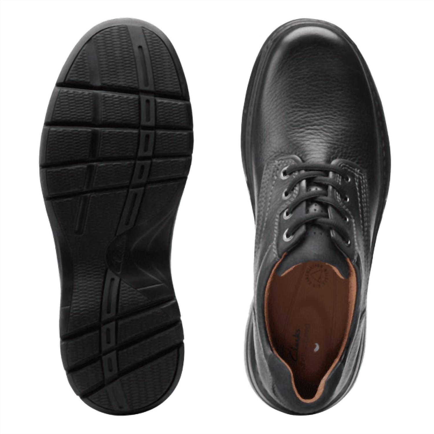 Clarks Men's Un Brawley Pace Casual Shoes in black - men's shoe - view 4