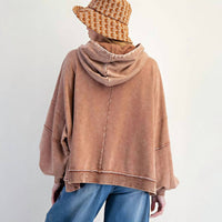 Easel - Glen Flowy Detailed Hoodie