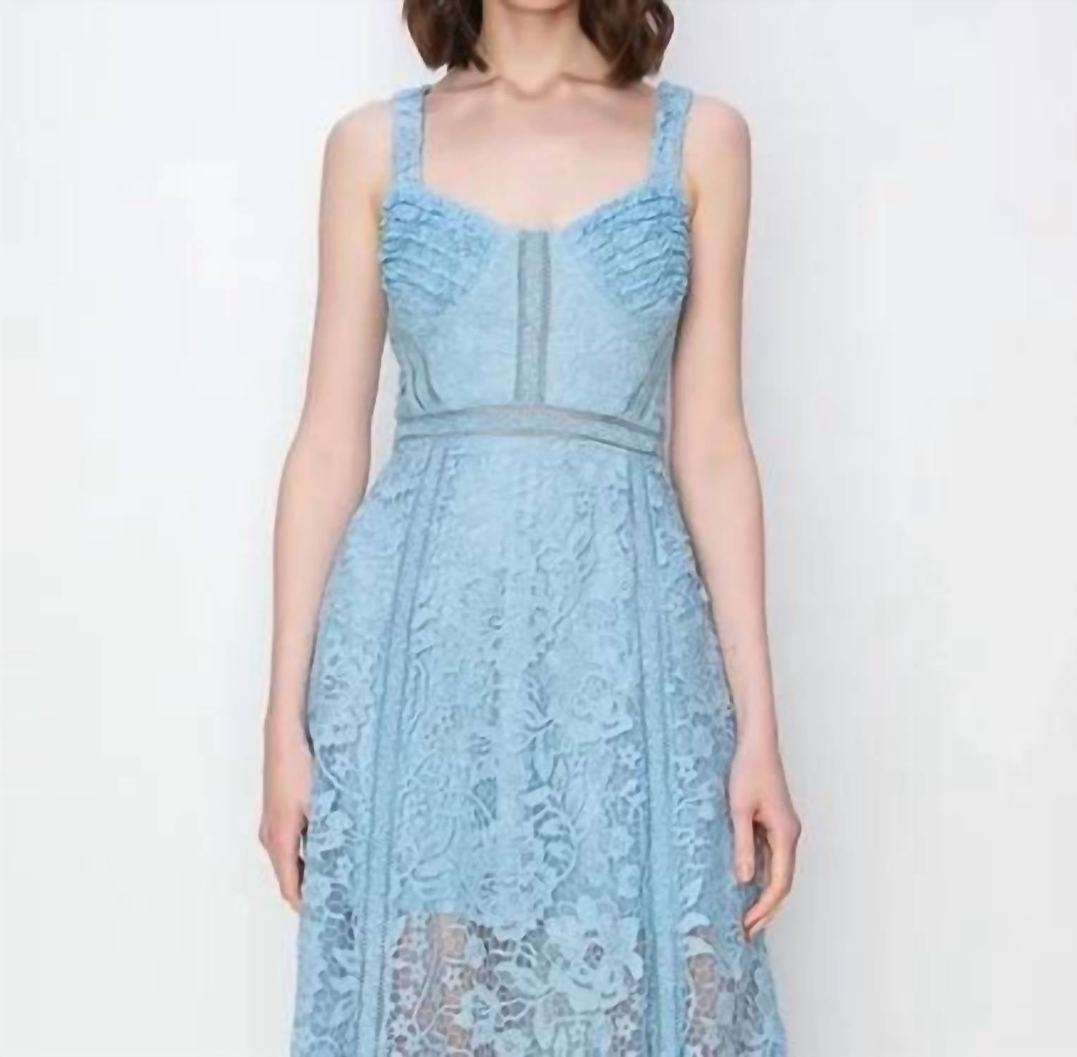 Ina Fashion - Floral Lace Midi Dress