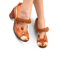 Hot Chocolate Design Women's Mid Heels Nutty Cheeks Mary Jane Pump in dark gray - women's heels - view 5
