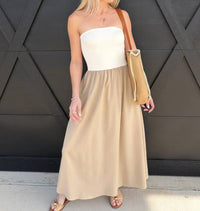 Blu Pepper - Two Toned Midi Dress