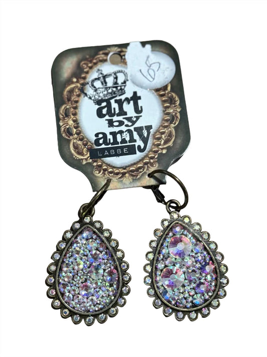 Art By Amy Labbe - Crystal Teardrop Earrings