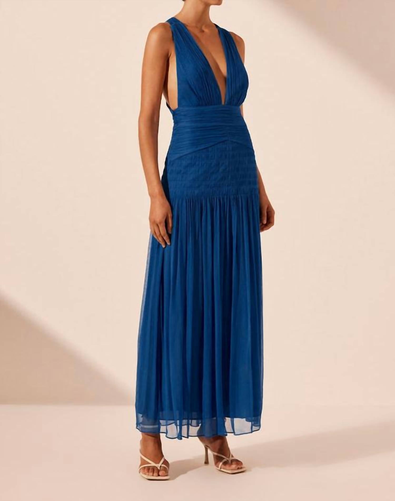 Shona Joy - Maya Plunged Tie Back Dress