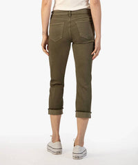 Kut From The Kloth - Amy Crop Straight Leg Roll Up Fray Hem Jeans