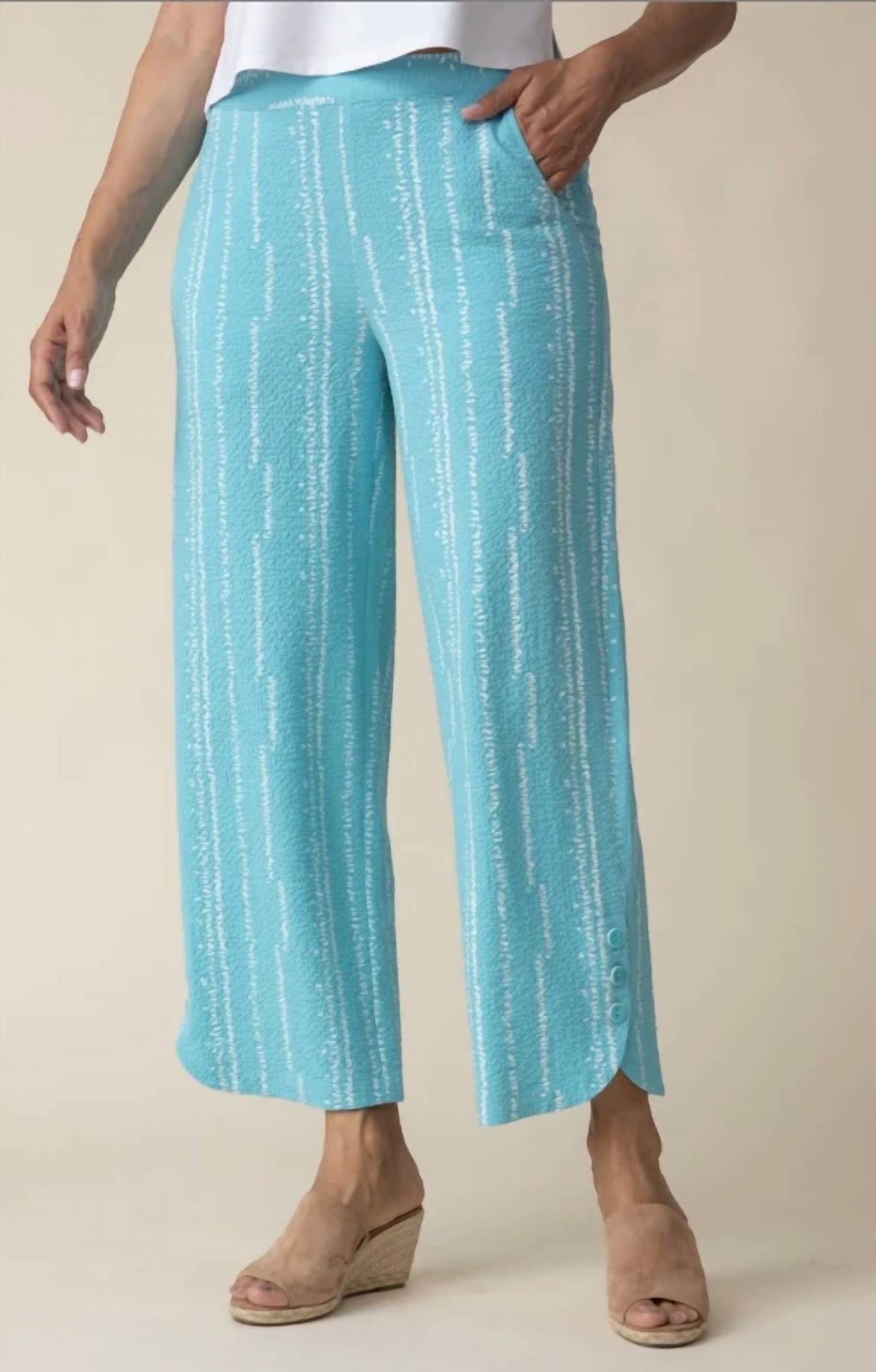 Habitat - Crinkle Crepe Bud Tulip Hem Crop Pant