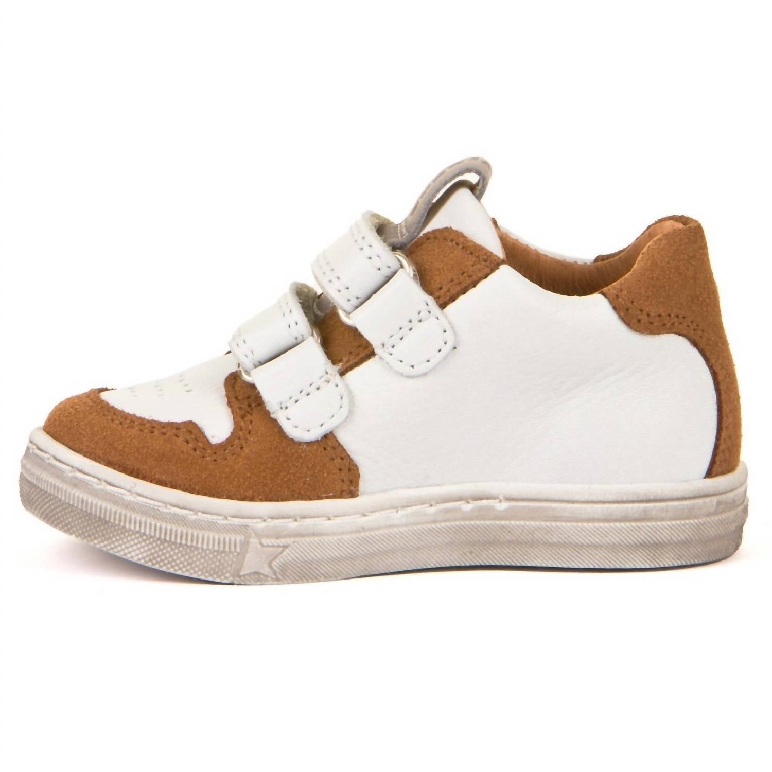 Froddo Girls Double Velcro Sneakers in white yellow - kids' sneaker - view 4