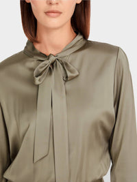 Marc Cain - Calf Length Tie Neck Dress