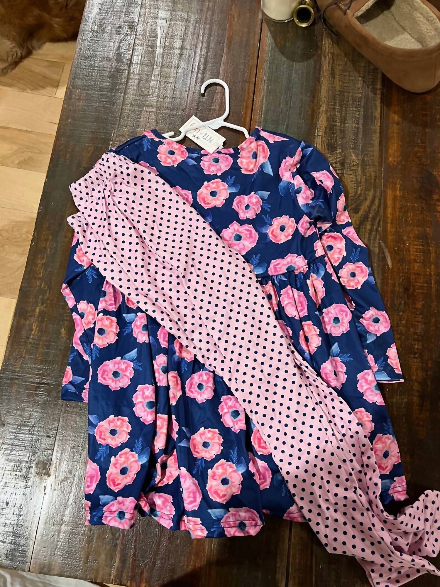 Pete + Lucy - Girls Neon Garden Pant Set