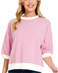 Zenana - Ally Stripe Shirt