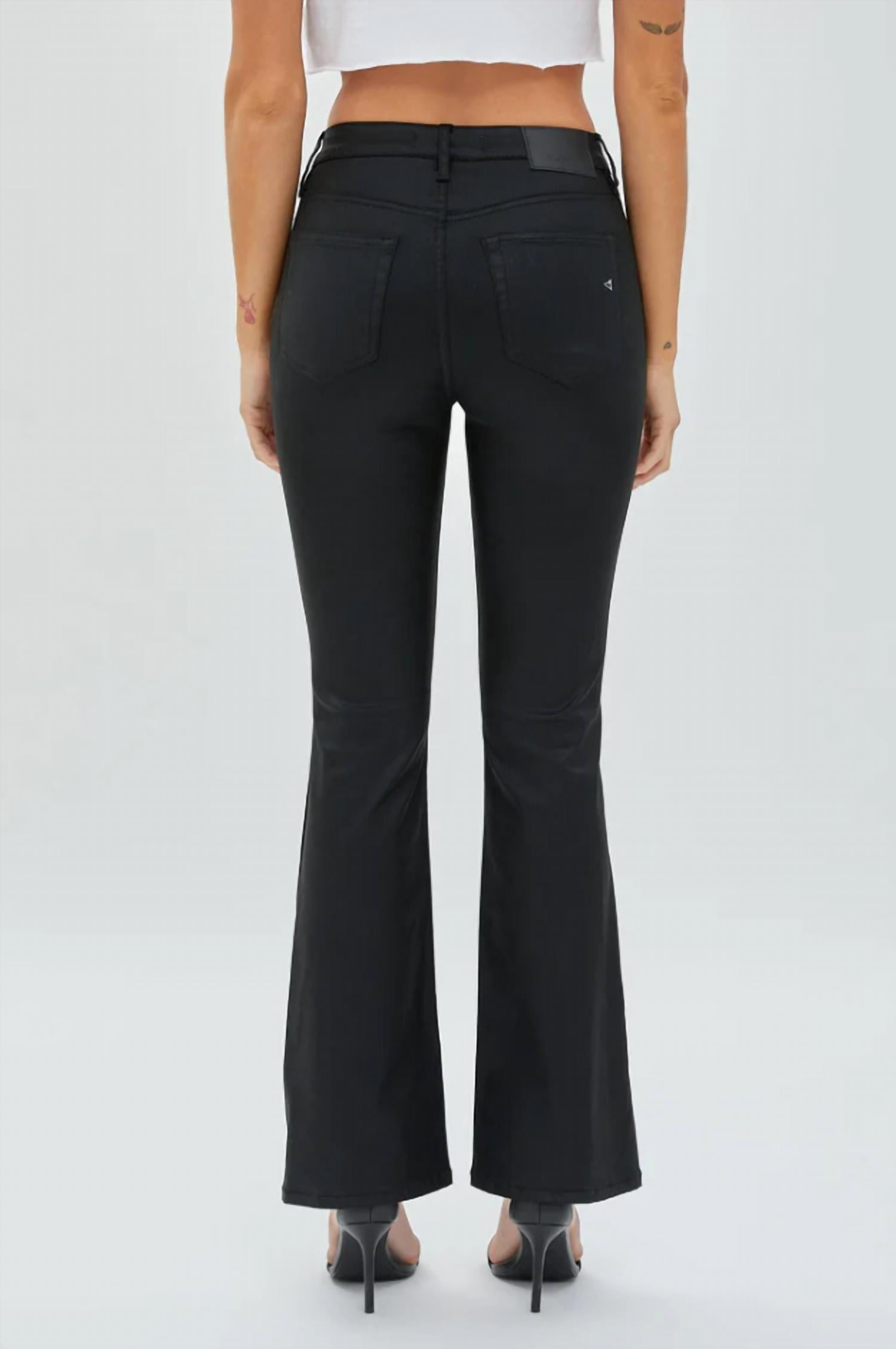 Hidden - Happi Denim Leather Flared Jeans