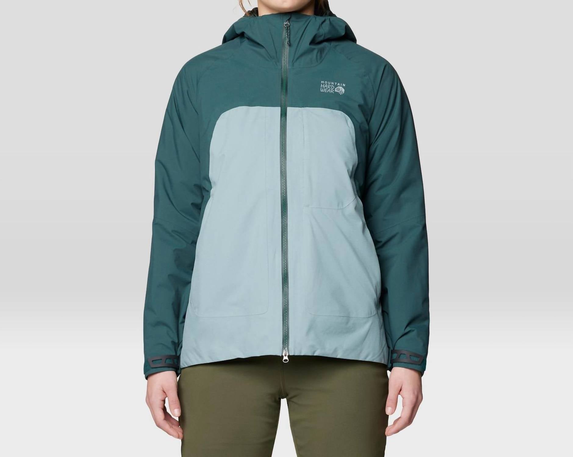 Mountain Hardwear Stretch Ozonic Insulated Jacket in blue sage verve - women's jacket