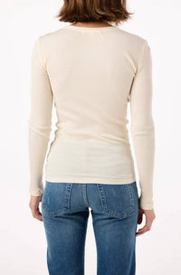 Amo - Swoon Long Sleeve Ribbed Top