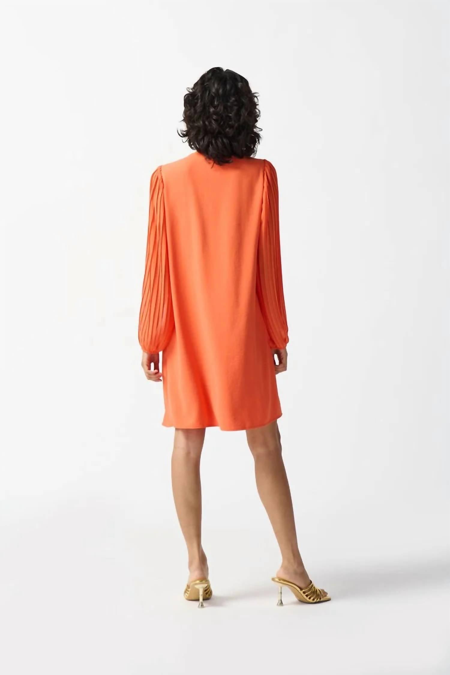 Joseph Ribkoff - Woven And Chiffon A-line Dress