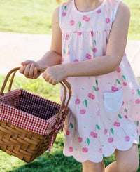 THE PROPER PEONY Cherry Blooms Dress in pink - kids' dress