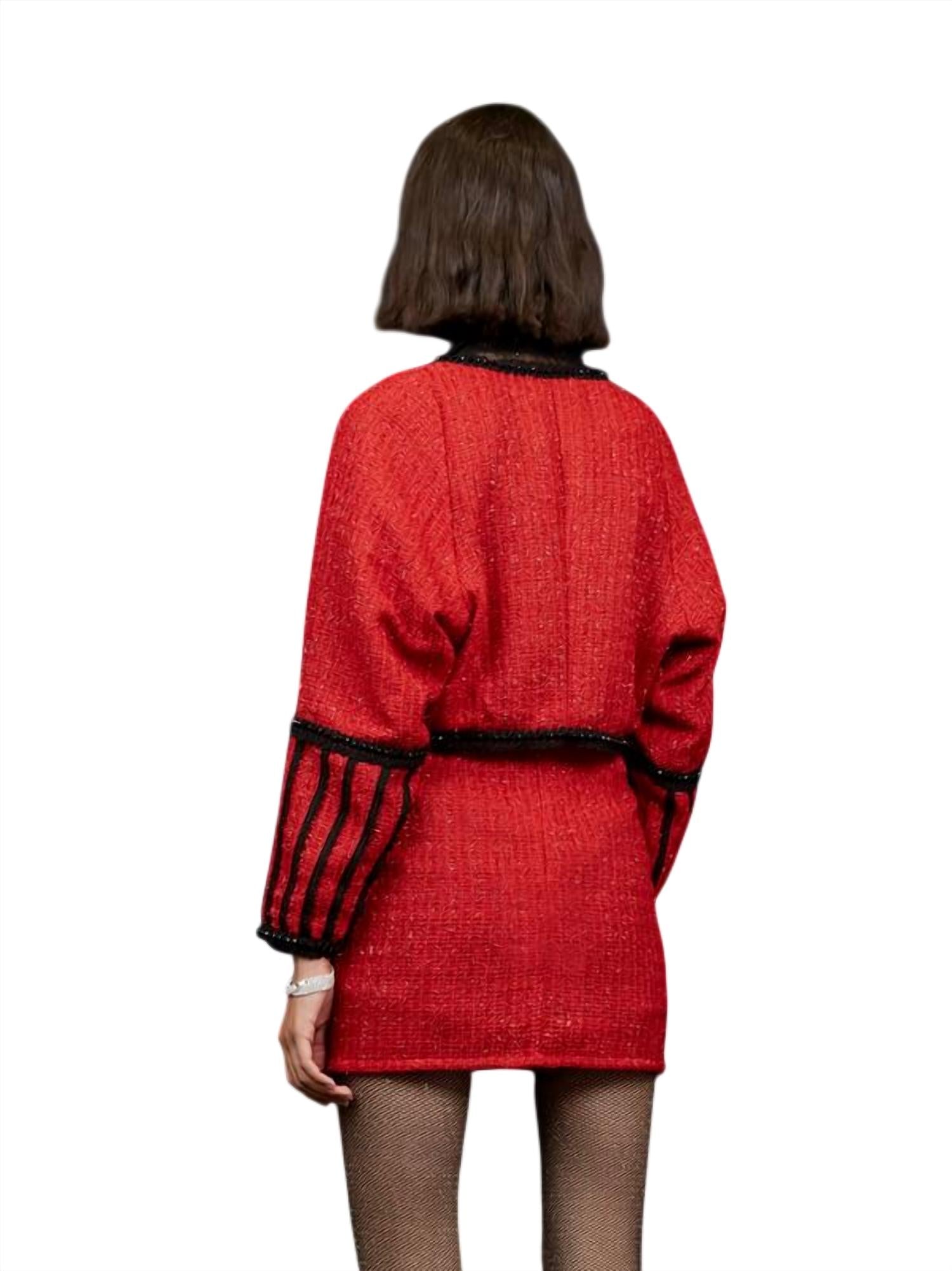 Sister Jane - Carina Tweed Long Sleeve Cropped Jacket
