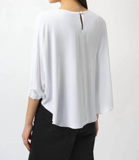 Joseph Ribkoff - Soft Twill 3/4 Sleeve Boxy Top