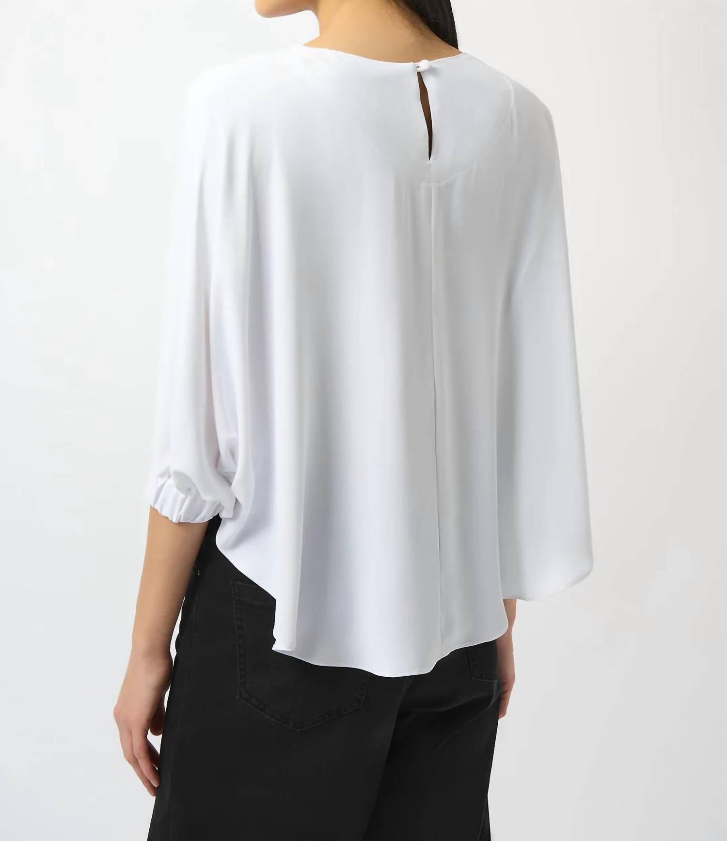 Joseph Ribkoff - Soft Twill 3/4 Sleeve Boxy Top