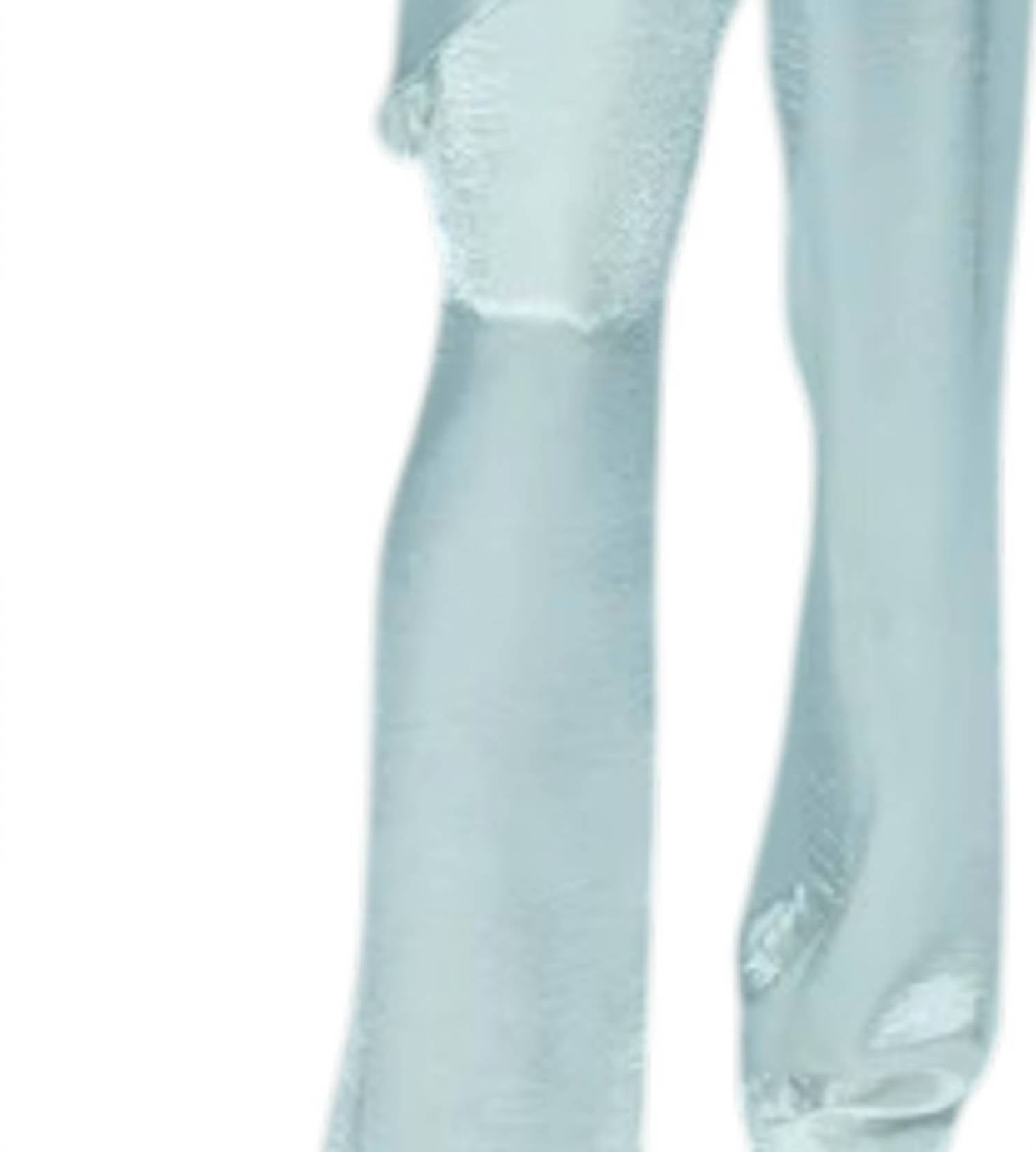 Aiifos Alissa Wide Leg Pleated Pants in metallic white - women's pants - detail view