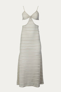 SHEER-PANELED COVERUP