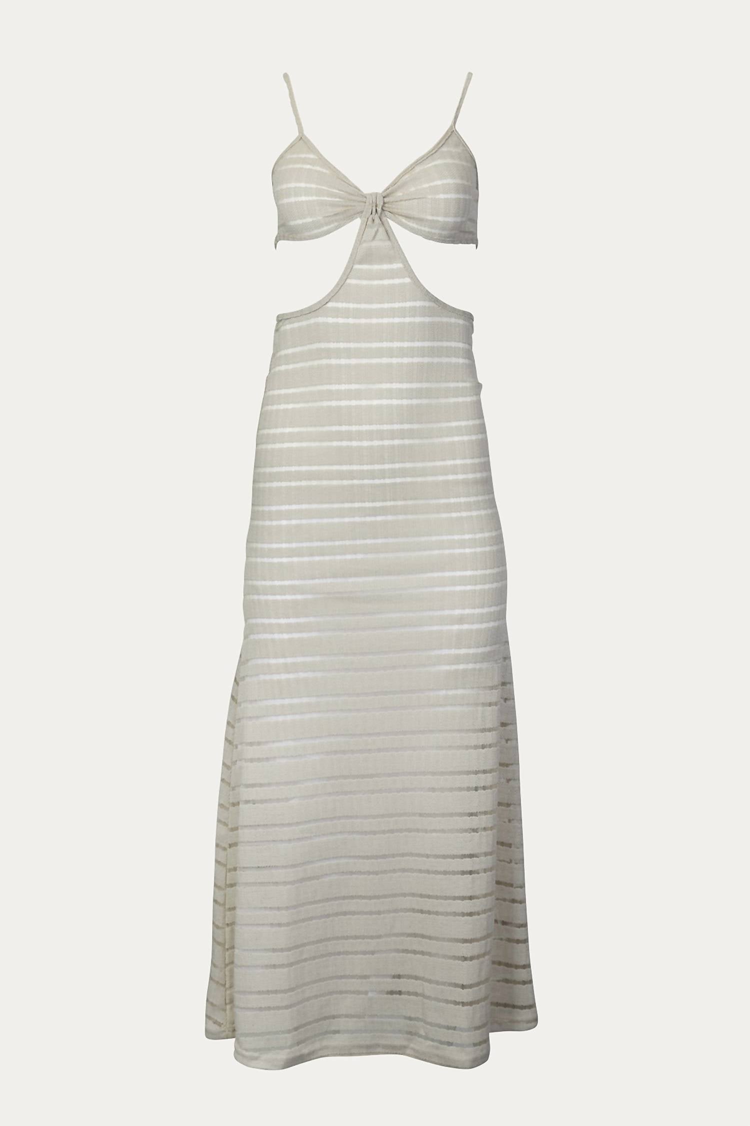 SHEER-PANELED COVERUP