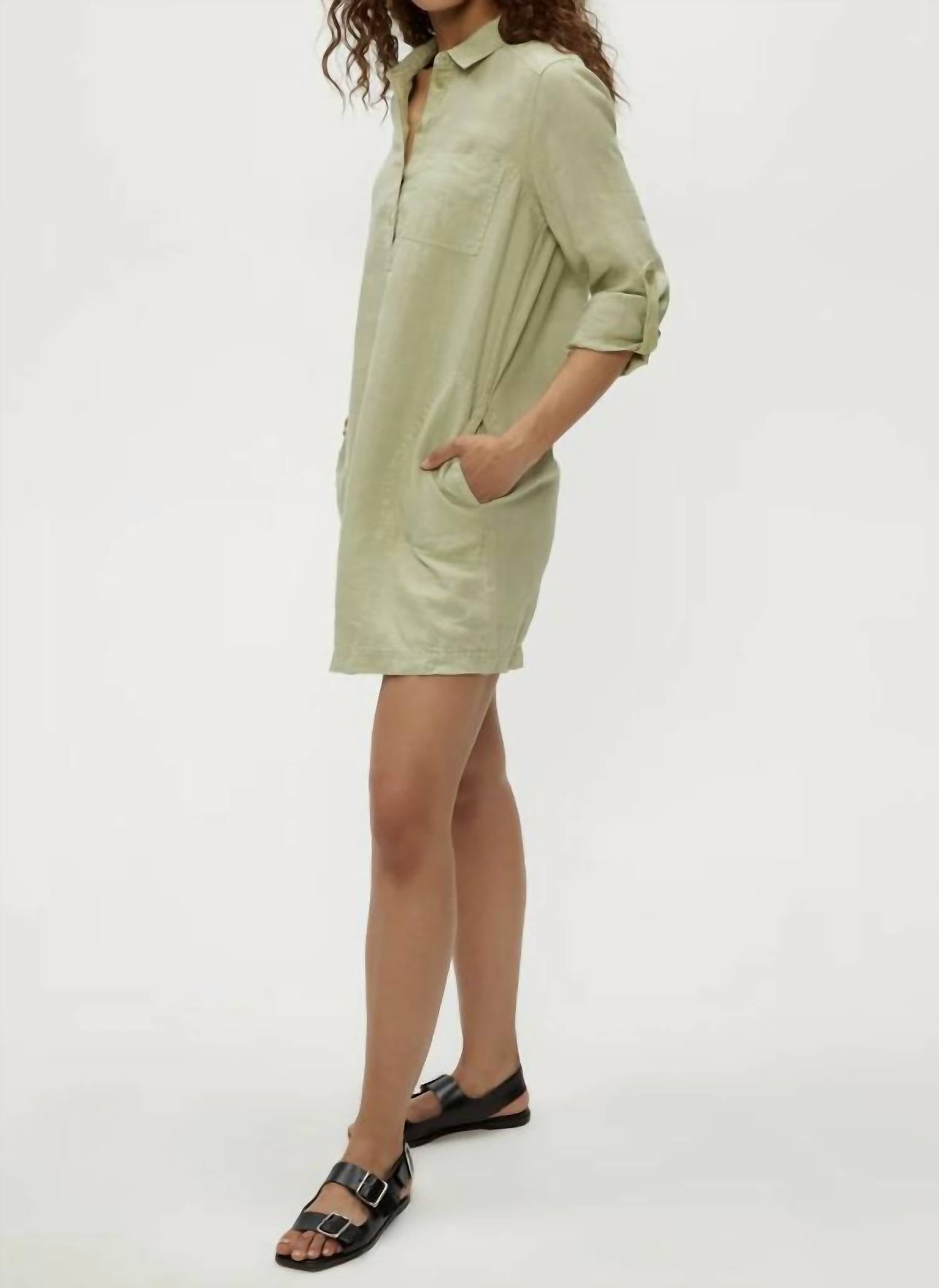 Michael Stars - Eleanor Linen Shirt Dress