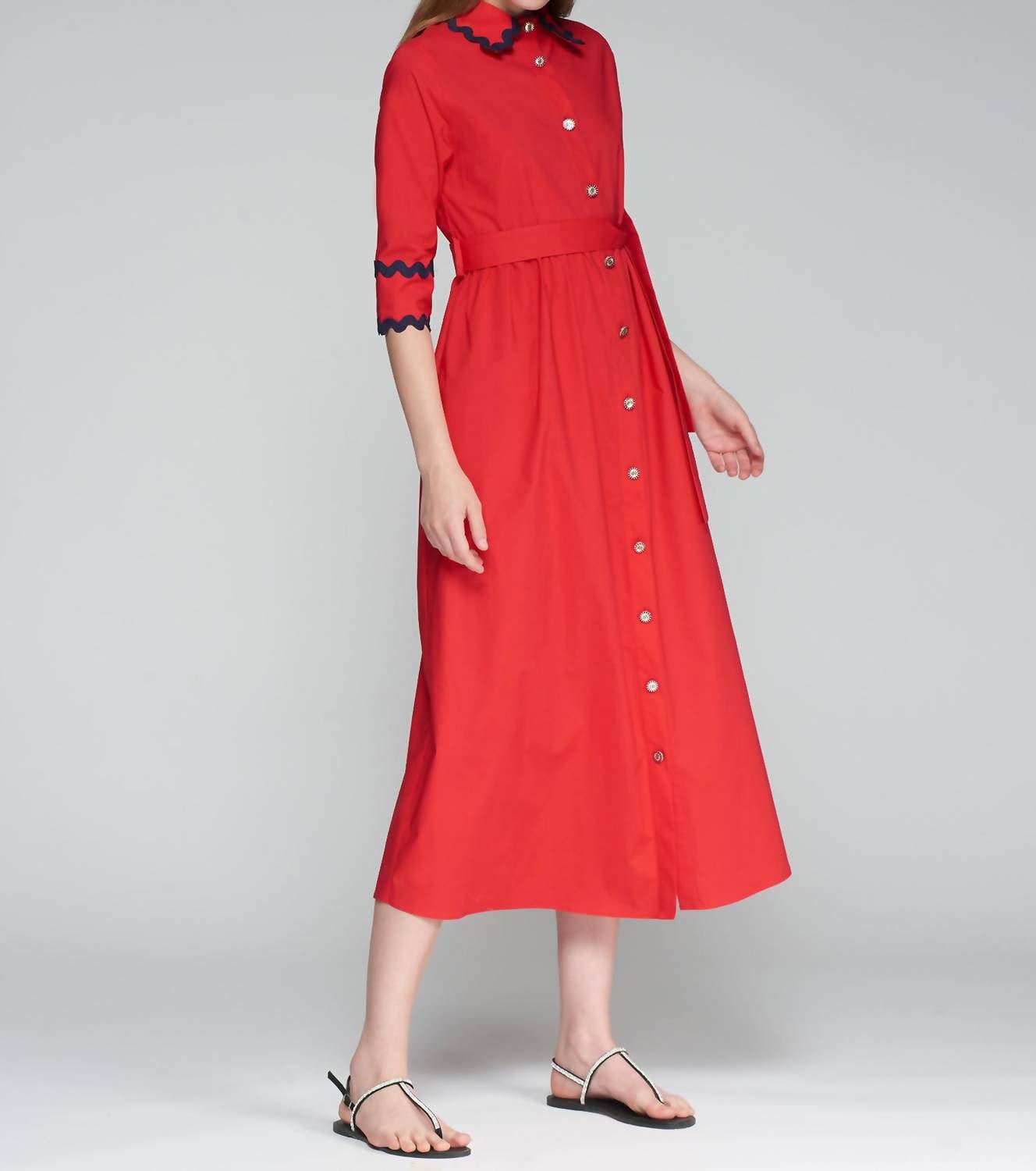 Vilagallo - Natalia Rojo Popelin Dress