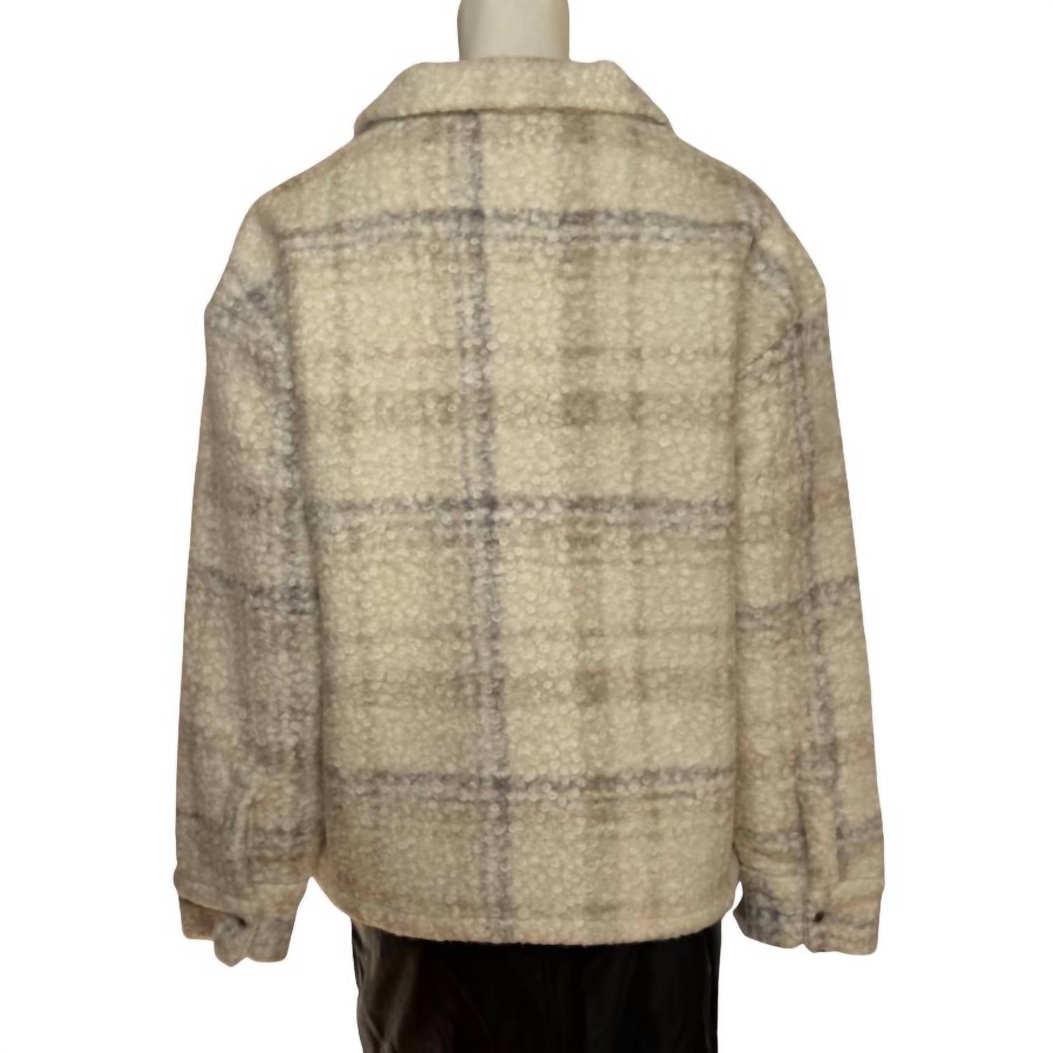 Workshop By Republic - Women's Checkered Fleece Jacket