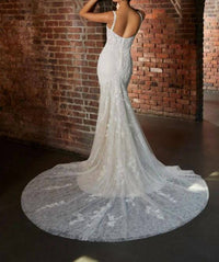 Morilee - Heloise Sheer Train Sweetheart Neck Wedding Dress