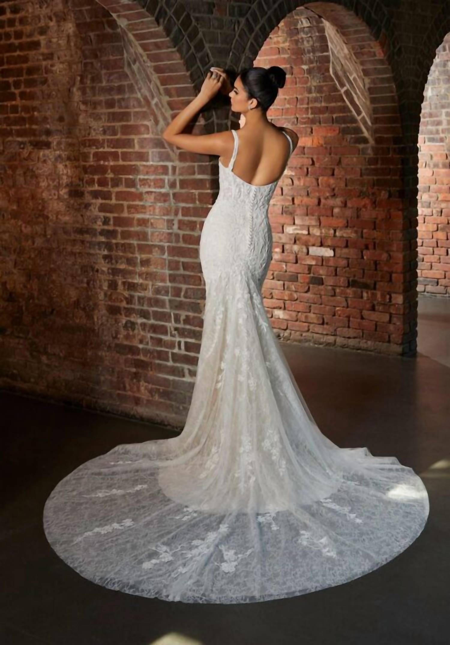 Morilee - Heloise Sheer Train Sweetheart Neck Wedding Dress