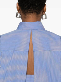 Sacai - Cotton Poplin Stripe Dress