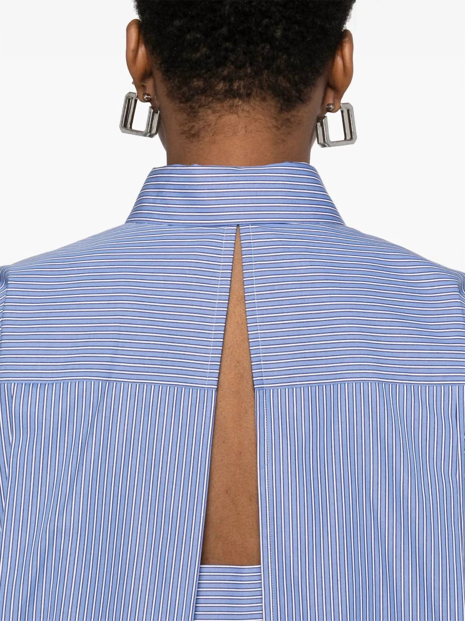 Sacai - Cotton Poplin Stripe Dress