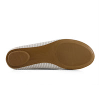 Andrea - Women's Laser Cut Pattern Ballerinas Flats
