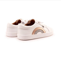 OLDSOLES Kid's 1010 Rainbow Jumpa Casual Sneakers in titanium silver glam chocolate gold - kids' sneaker - view 4
