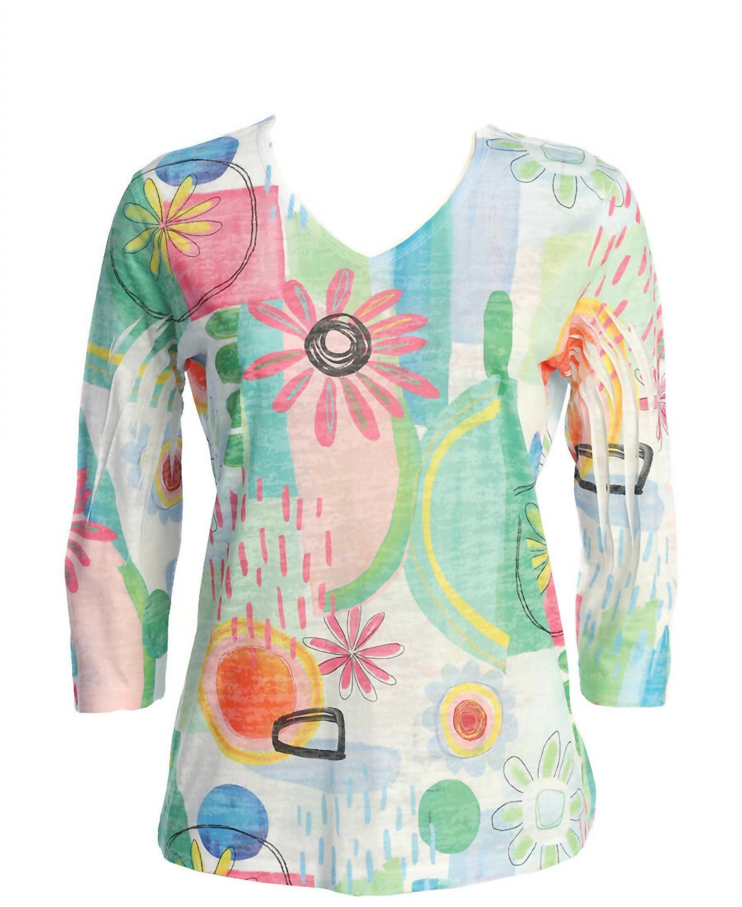 Jess & Jane - Women's Sunny Burnout Sublimation Top