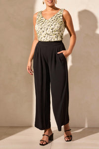 Tribal - Elastic Waistband Flowy Pant