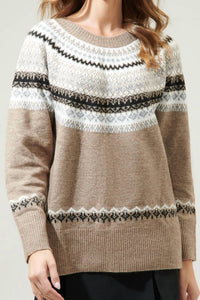 Sugarlips - McNeal Fair Isle Crewneck Sweater