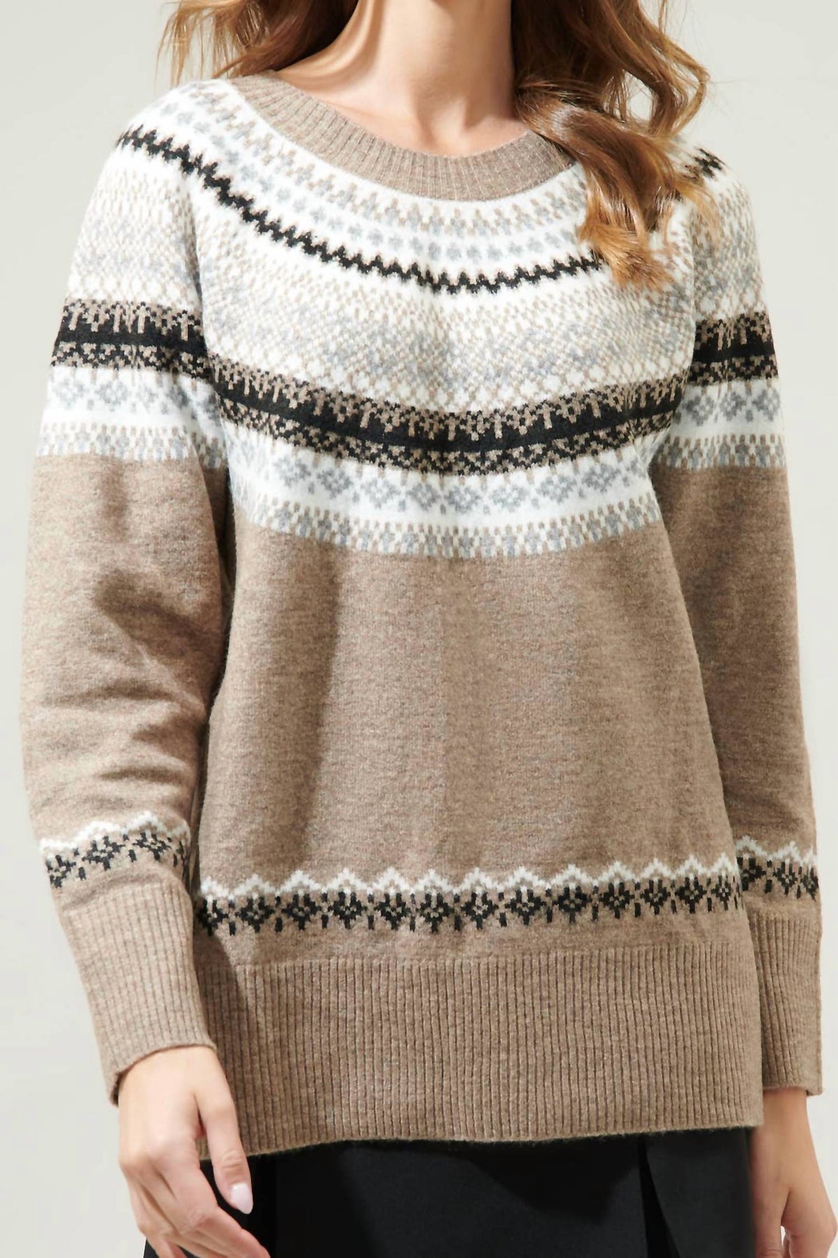 Sugarlips - McNeal Fair Isle Crewneck Sweater