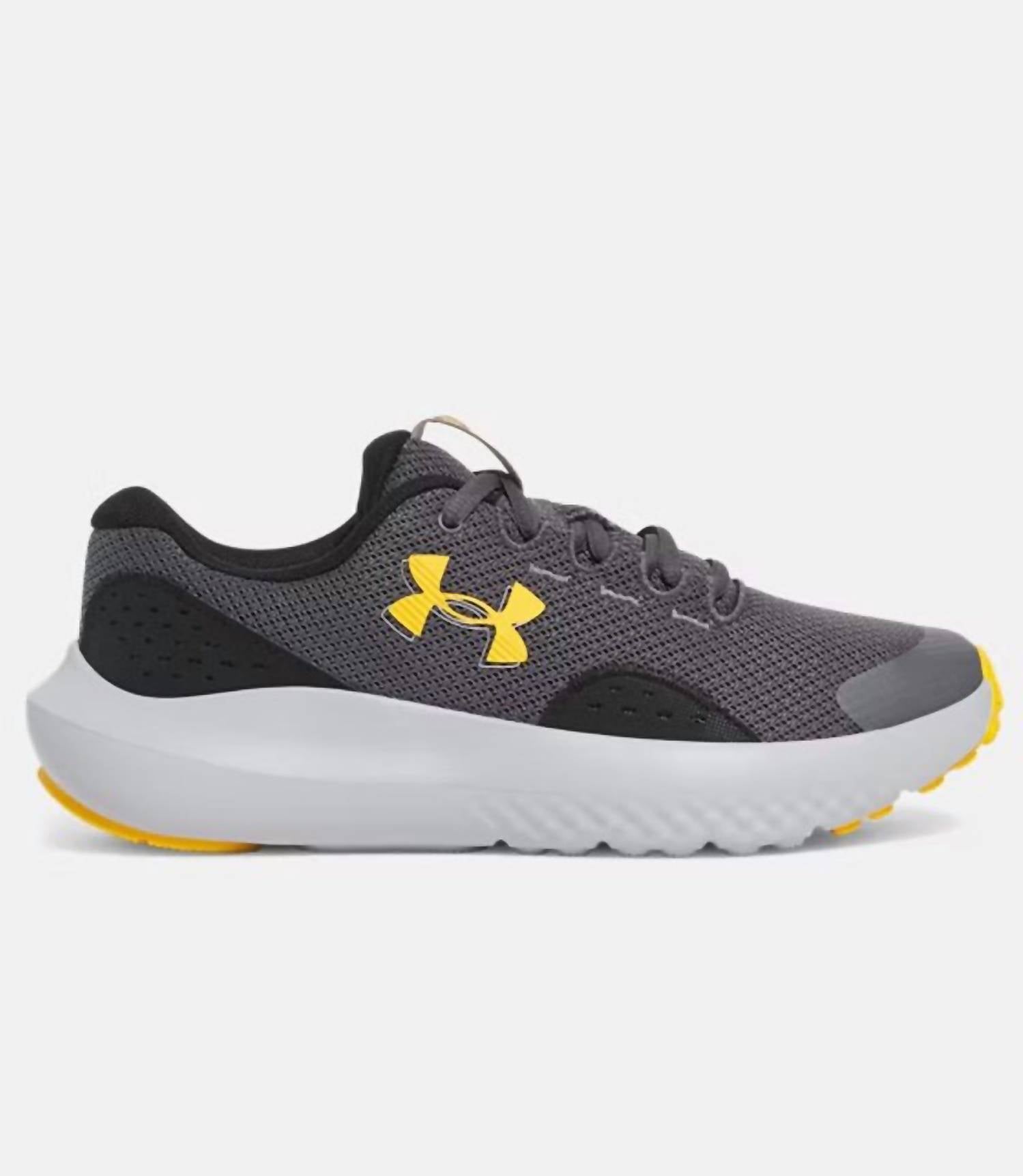 UNDER ARMOUR Kid's Surge 4 Running Shoes in grey white - kids' sneaker