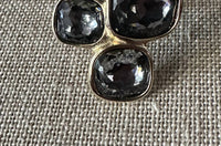 UNOde50 Women's Crystal Ring in gold grey - women's jewelry - alternate view