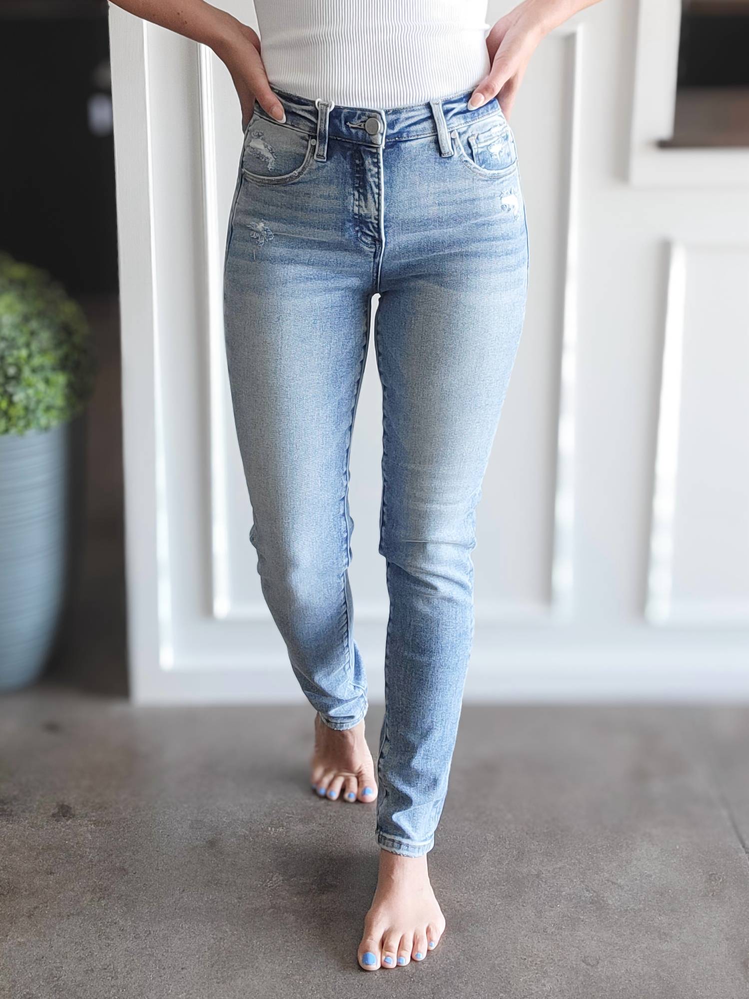 RISEN Emma Jeans in blue - women's jeans