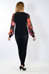 Frank Lyman - Mckenna Floral Sleeve Top