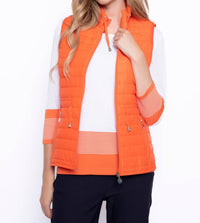 Picadilly - Three-quarter Sleeve Knitted Stripe Top