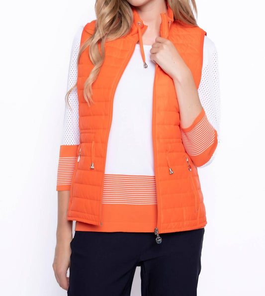 Picadilly - Three-quarter Sleeve Knitted Stripe Top