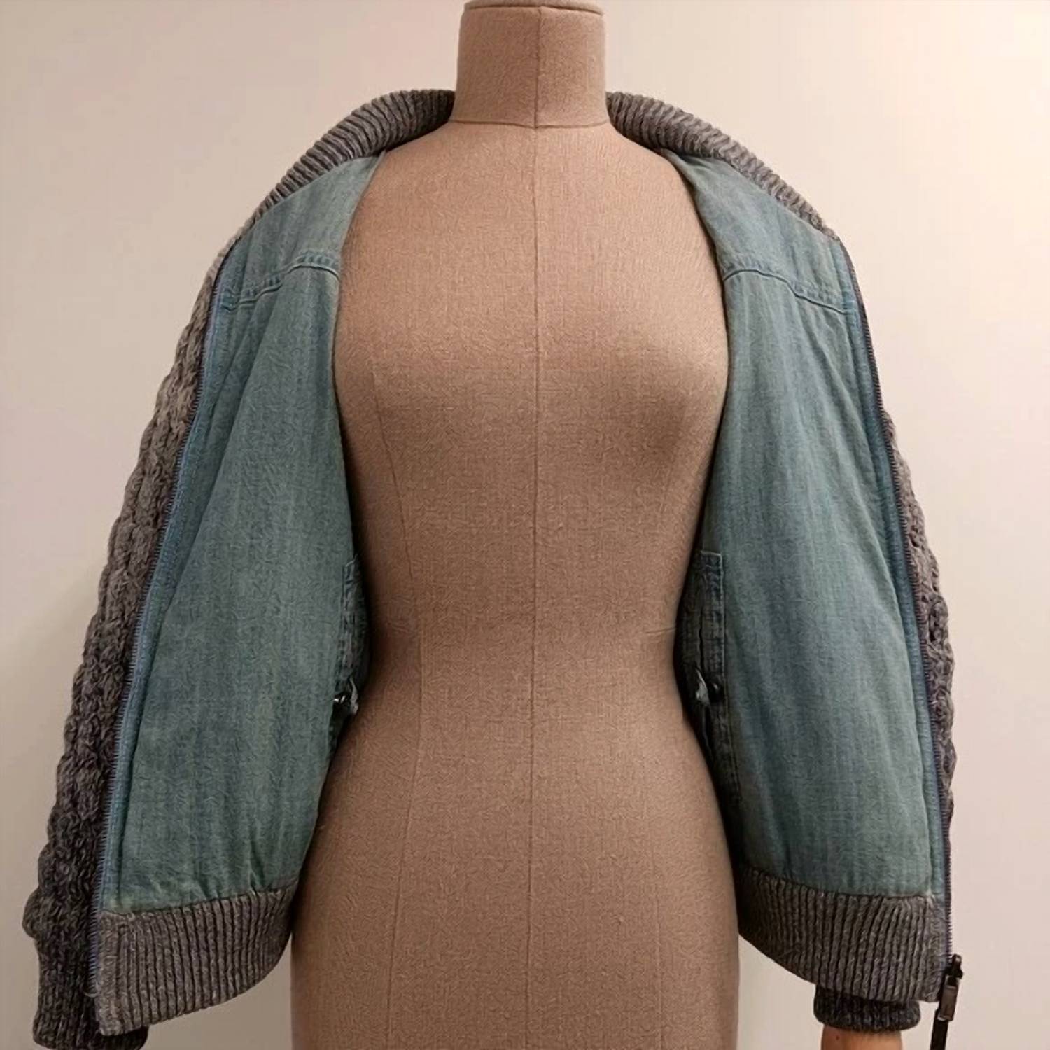 Lafayette 148 - Women's Yarn & Organic Chambray Reversible Bomber Jacket