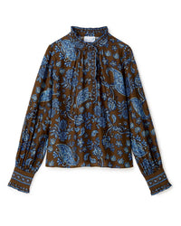 Cartolina Nantucket Women's Mara Blouse in cedar hill paisley - women's blouse