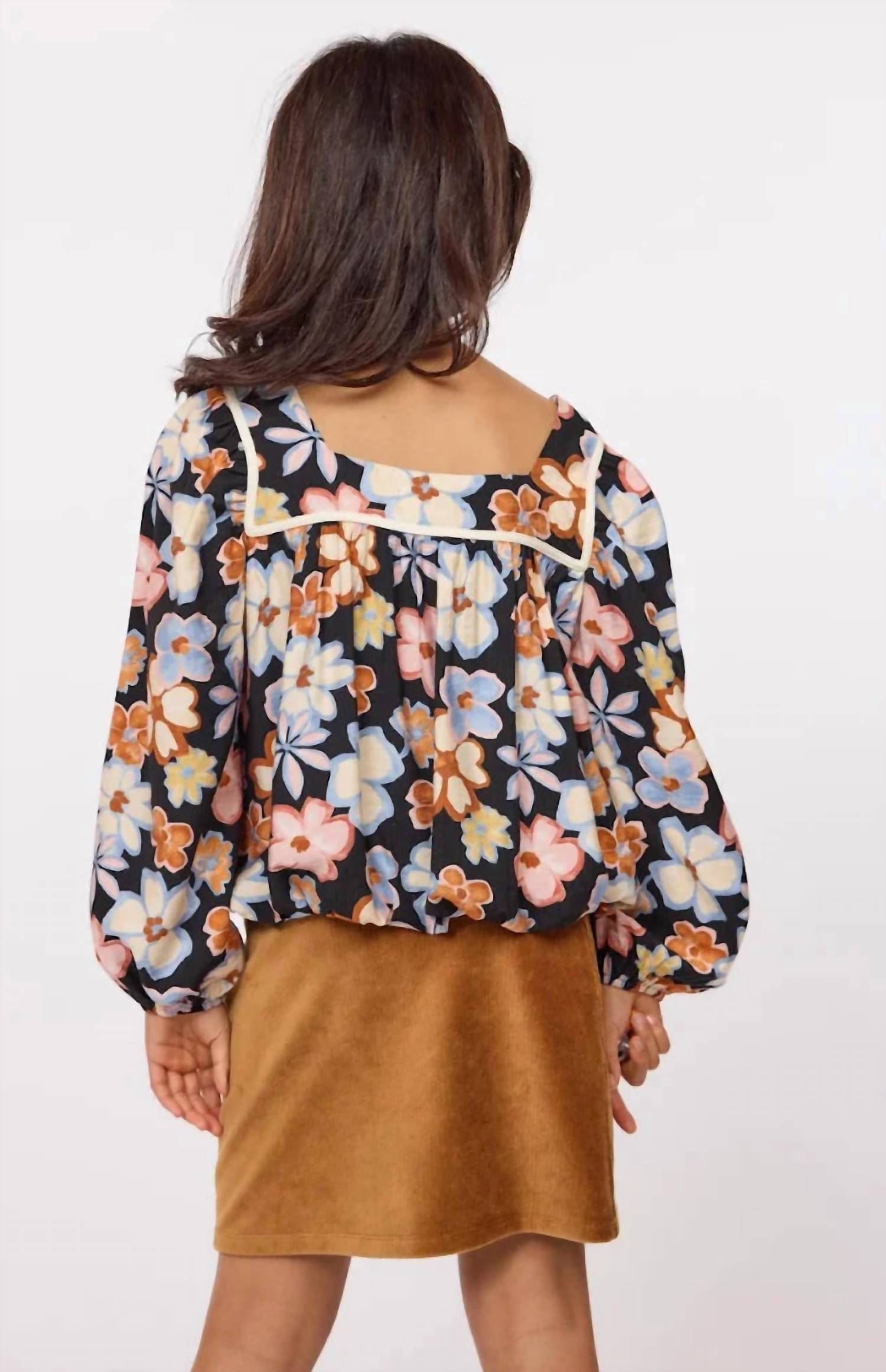 Sadie & Sage - Posy Bubble Woven Top