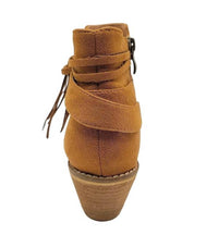 Boutique By Corkys Women's Top Knot Faux Suede Ankle Boots in cognac - women's shoe - view 5